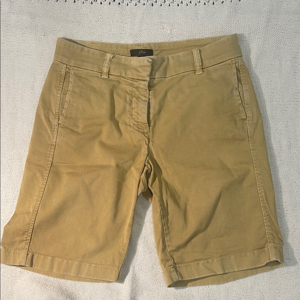 J. Crew Women's Khaki Bermuda Shorts size 2 shorts tan